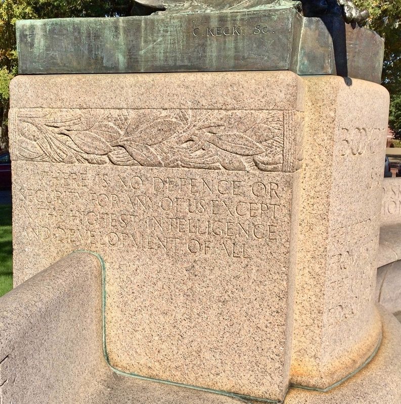 Booker T Washington Statue (Near left). Click for full size. Booker T Washington Statue (Near left) image. Click for full size.