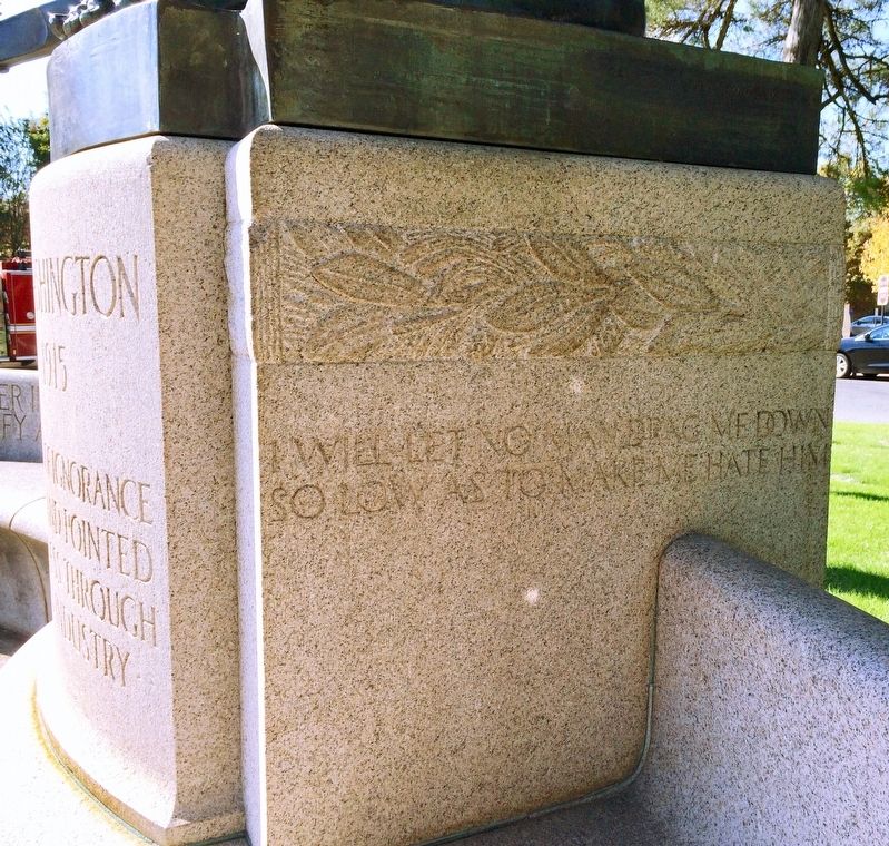 Booker T Washington Statue (near right) image. Click for full size.