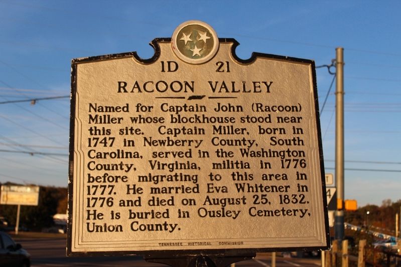 Racoon Valley Marker image. Click for full size.