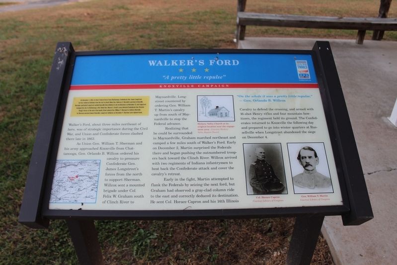 Walker's Ford Marker image. Click for full size.
