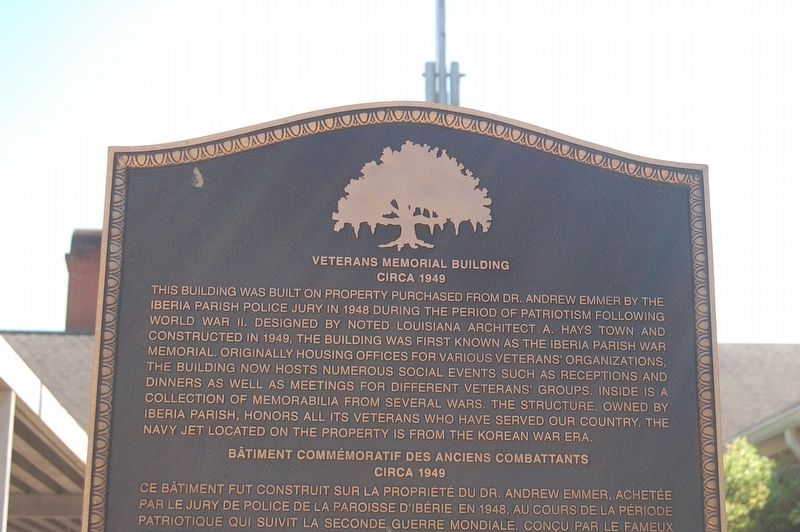 Veterans Memorial Building Marker image. Click for full size.