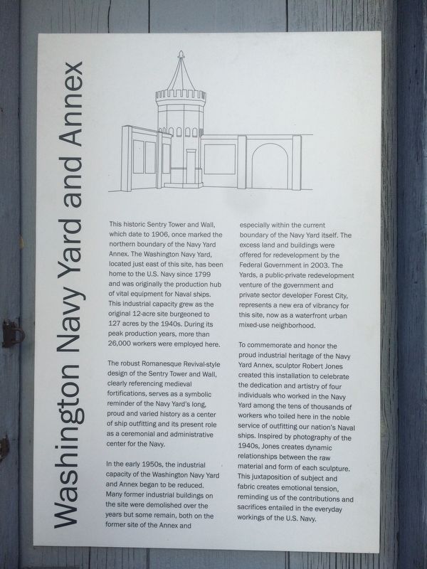 Washington Navy Yard and Annex Marker. Click for full size. Washington Navy Yard and Annex Marker image. Click for full size.
