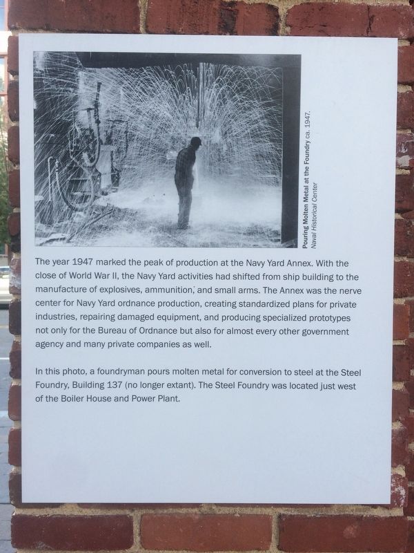 Washington Navy Yard and Annex Marker. Click for full size. Washington Navy Yard and Annex Marker image. Click for full size.