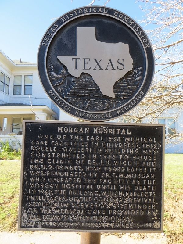 Morgan Hospital Marker image. Click for full size.