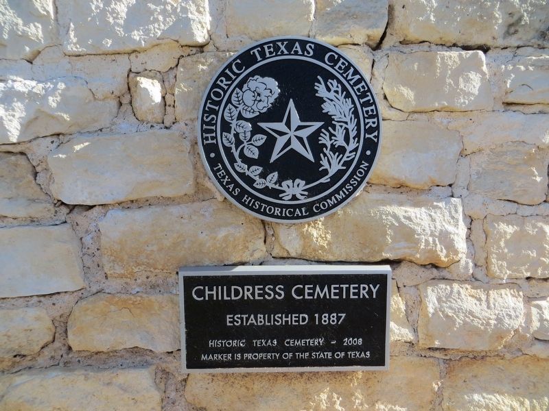 Childress Cemetery Marker image. Click for full size.