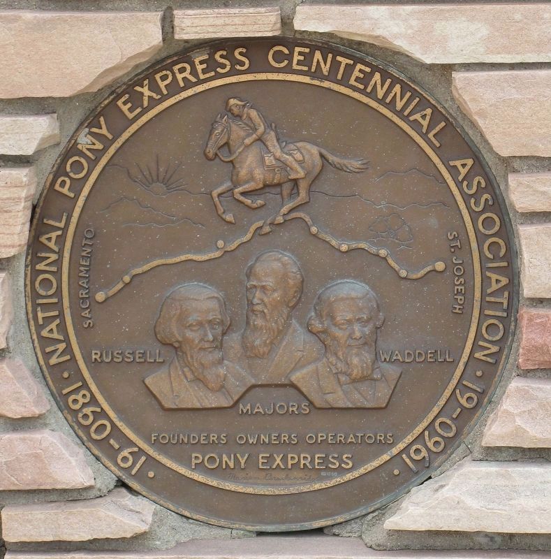 National Pony Express Centennial Marker image. Click for full size.