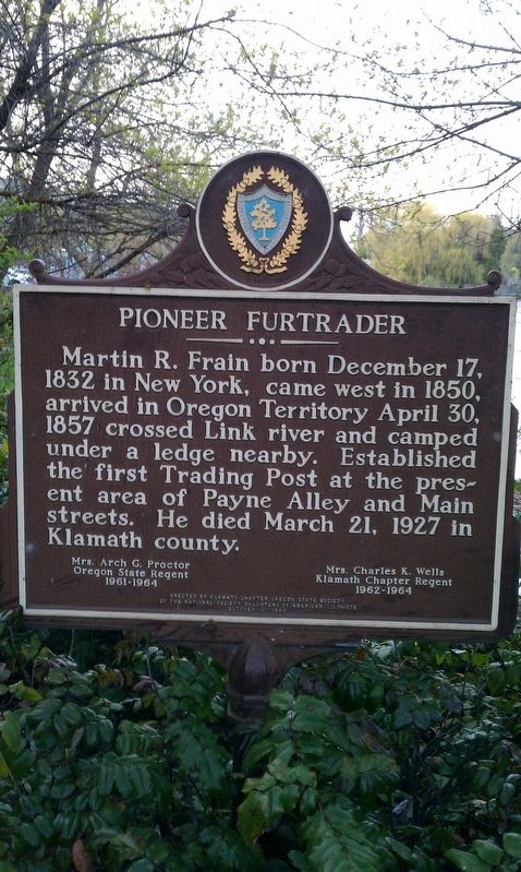 Pioneer Furtrader Marker image. Click for full size.