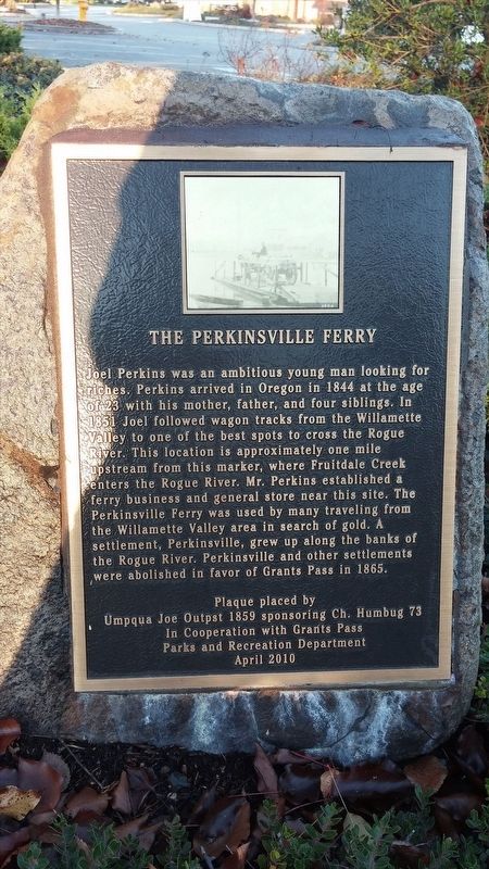 The Perkinsville Ferry Marker image. Click for full size.
