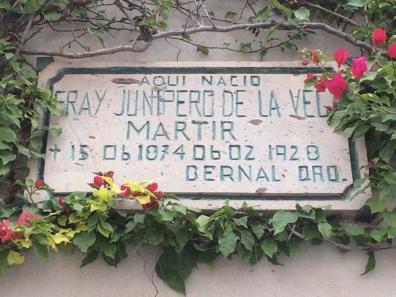 Friar Junipero de la Vega Marker image. Click for full size.