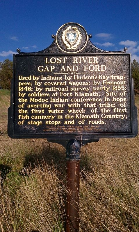Lost River Gap and Ford Marker. Click for full size. Lost River Gap and Ford Marker image. Click for full size.