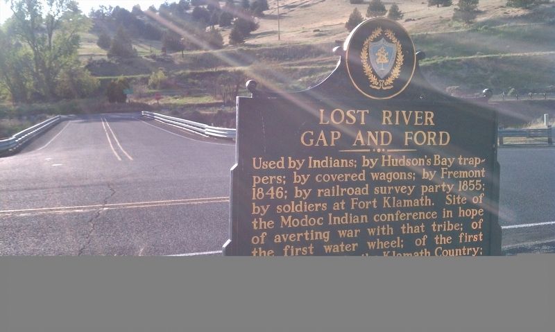 Lost River Gap and Ford Marker. Click for full size. Lost River Gap and Ford Marker image. Click for full size.