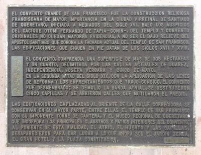 The Great Convent of San Francisco Marker image. Click for full size.