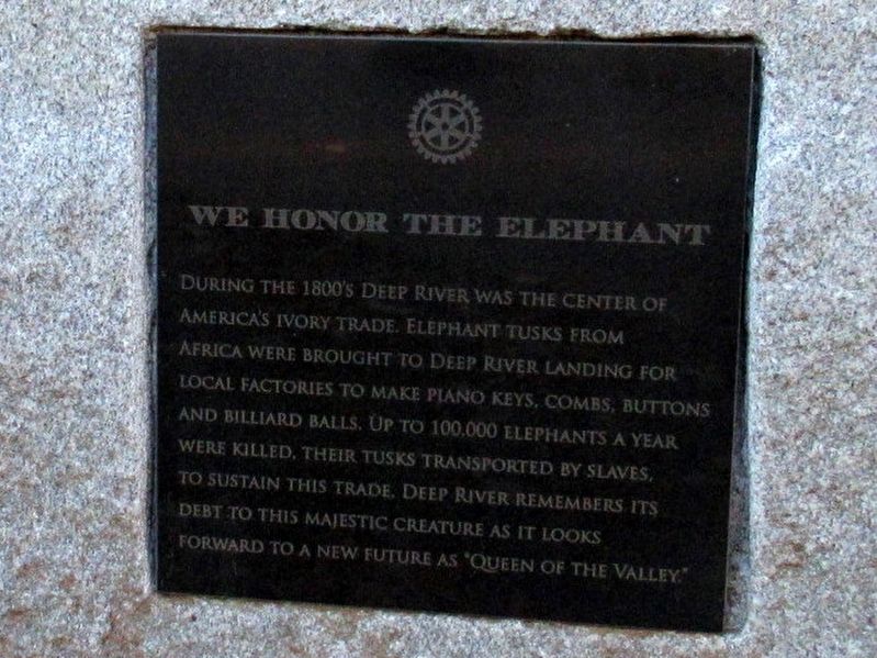 We Honor the Elephant Marker. Click for full size. We Honor the Elephant Marker image. Click for full size.