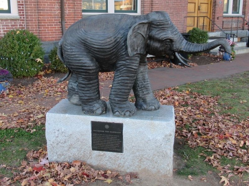 We Honor the Elephant Marker. Click for full size. We Honor the Elephant Marker image. Click for full size.