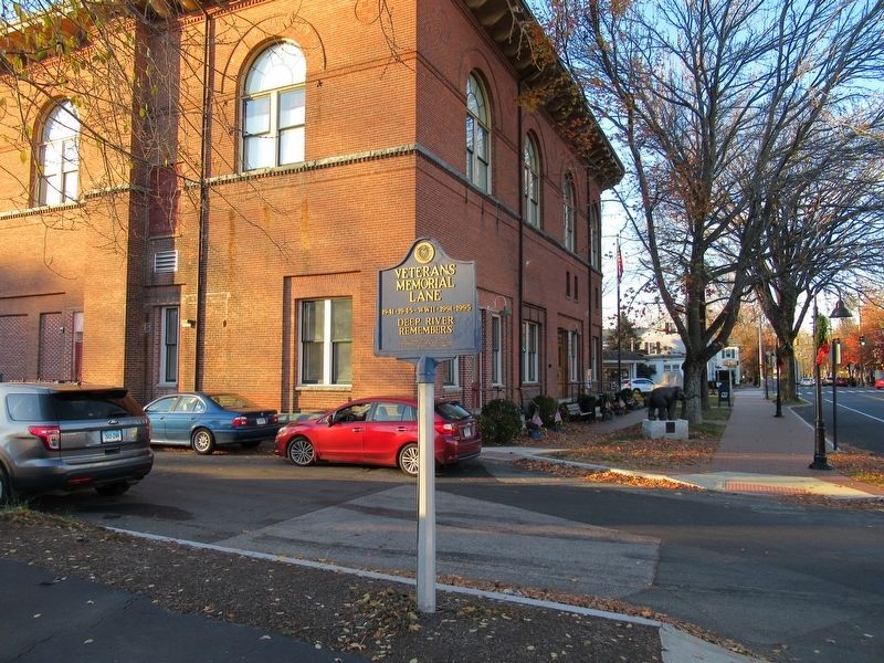 Veterans Memorial Lane Marker. Click for full size. Veterans Memorial Lane Marker image. Click for full size.