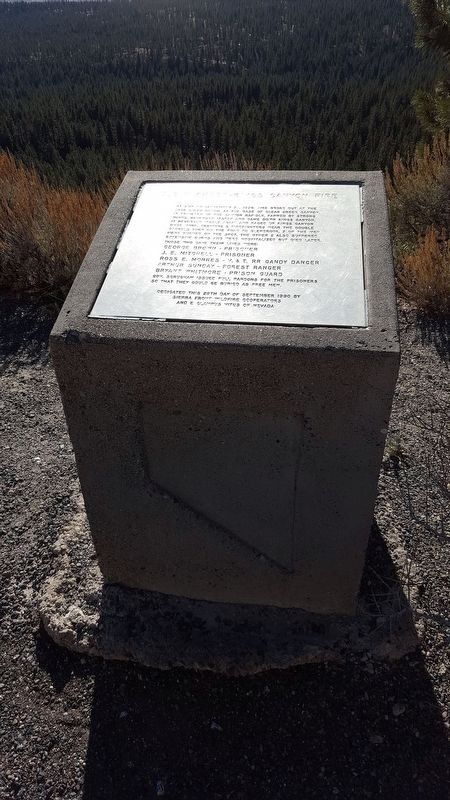 Clear Creek-Kings Canyon Fire Marker image. Click for full size.