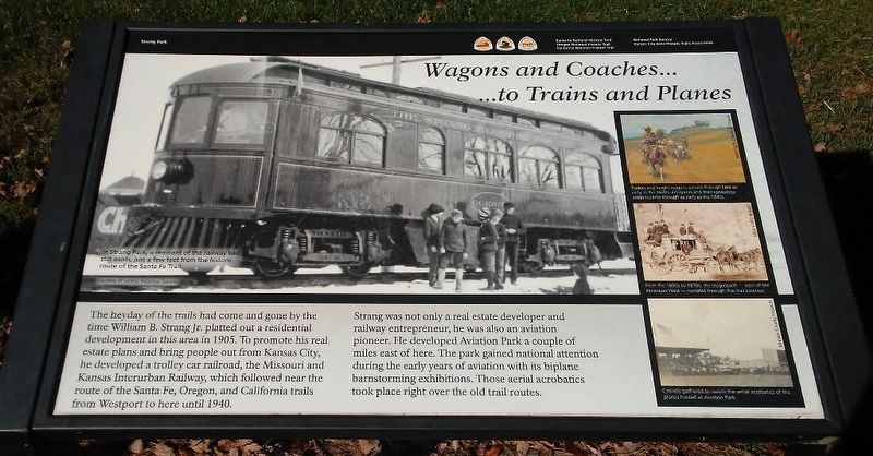 Wagons and Coaches... ...to Trains and Planes Marker image. Click for full size.