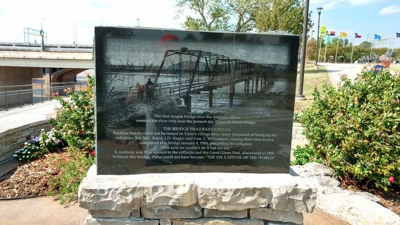 The Bridge that Saved Tulsa Marker image. Click for full size.