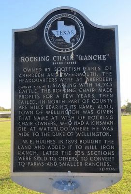 Rocking Chair "Ranche" Marker. Click for full size. Rocking Chair "Ranche" Marker image. Click for full size.