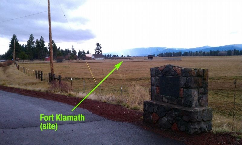 Site of Fort Klamath Marker image. Click for full size.