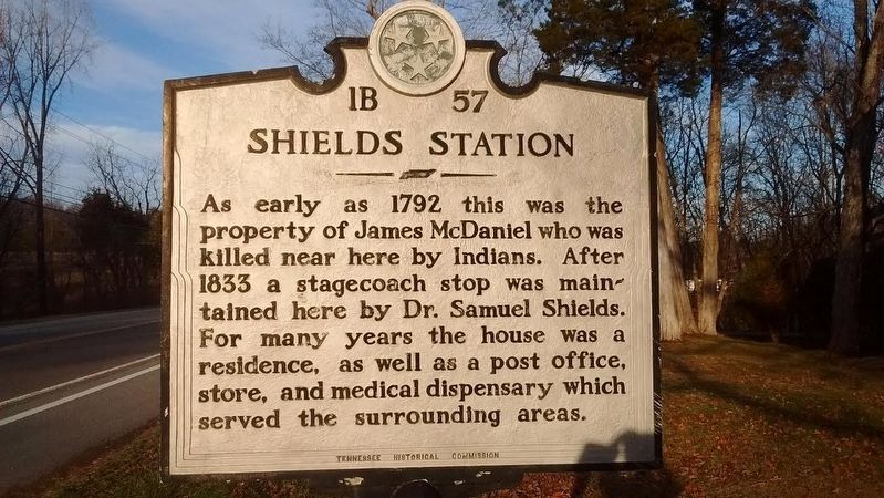 Shields Station Marker image. Click for full size.