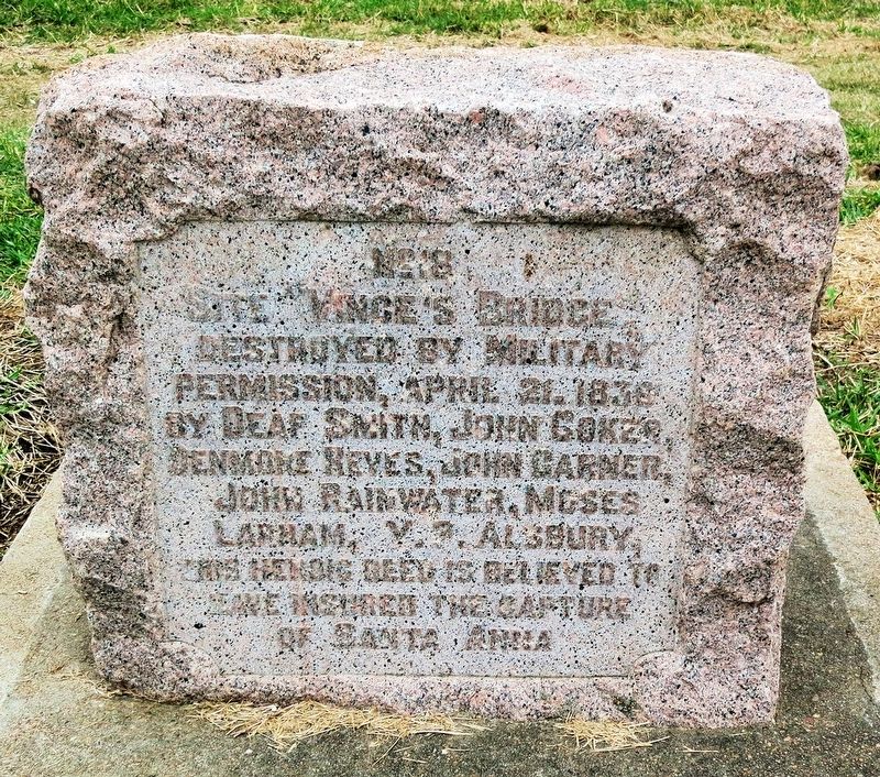Vince's Bridge Marker. Click for full size. Vince's Bridge Marker image. Click for full size.