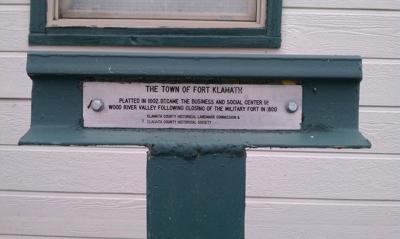 The Town of Fort Klamath Marker image. Click for full size.