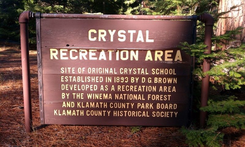 Crystal Recreation Area Marker image. Click for full size.