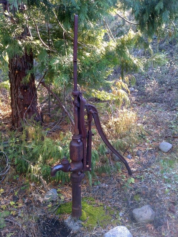 Crystal School hand water pump image. Click for full size.