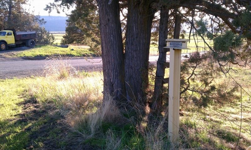 Klamath County's First White Settler Marker image. Click for full size.