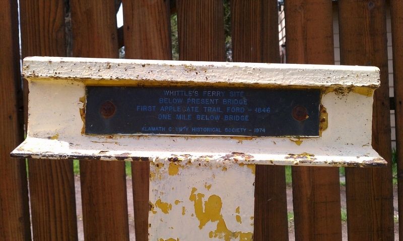 Whittle's Ferry Site Marker. Click for full size. Whittle's Ferry Site Marker image. Click for full size.
