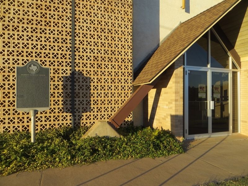 Shamrock Methodist Church Marker image. Click for full size.
