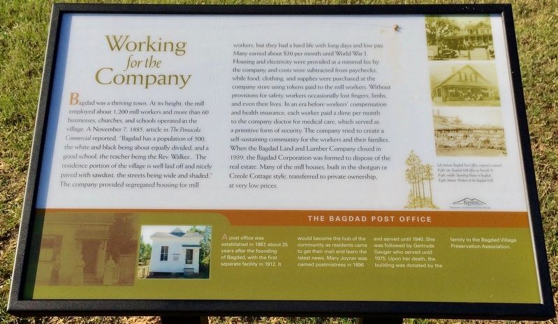 Working for the Company Marker image. Click for full size.