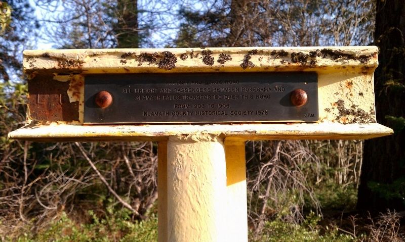 Freight and Stage Road Marker. Click for full size. Freight and Stage Road Marker image. Click for full size.