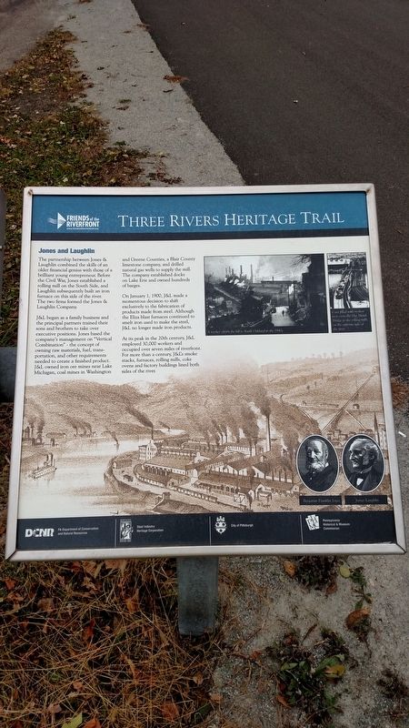 Jones and Laughlin Marker. Click for full size. Jones and Laughlin Marker image. Click for full size.