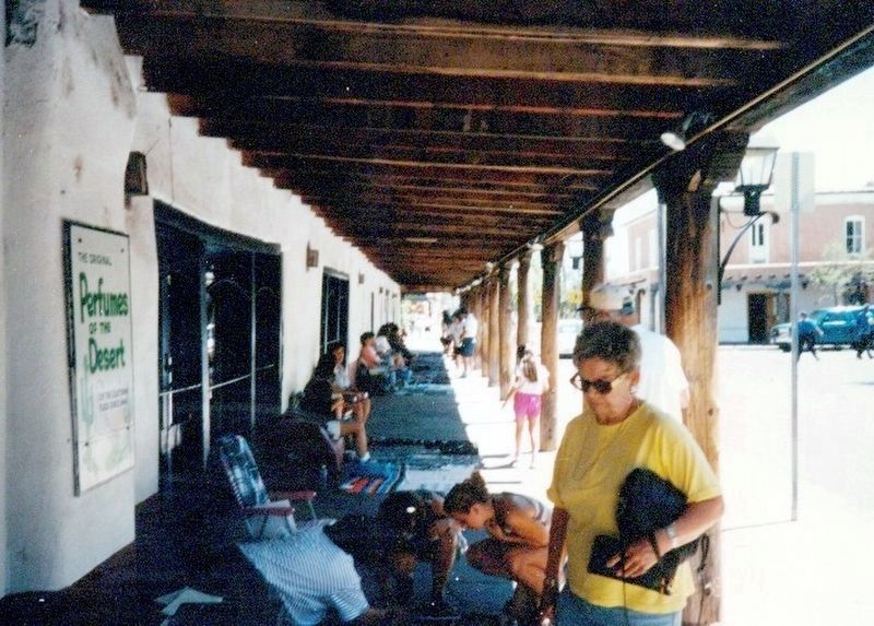 Old Town Plaza-Tradesmen selling their wares. Click for full size. Old Town Plaza-Tradesmen selling their wares image. Click for full size.