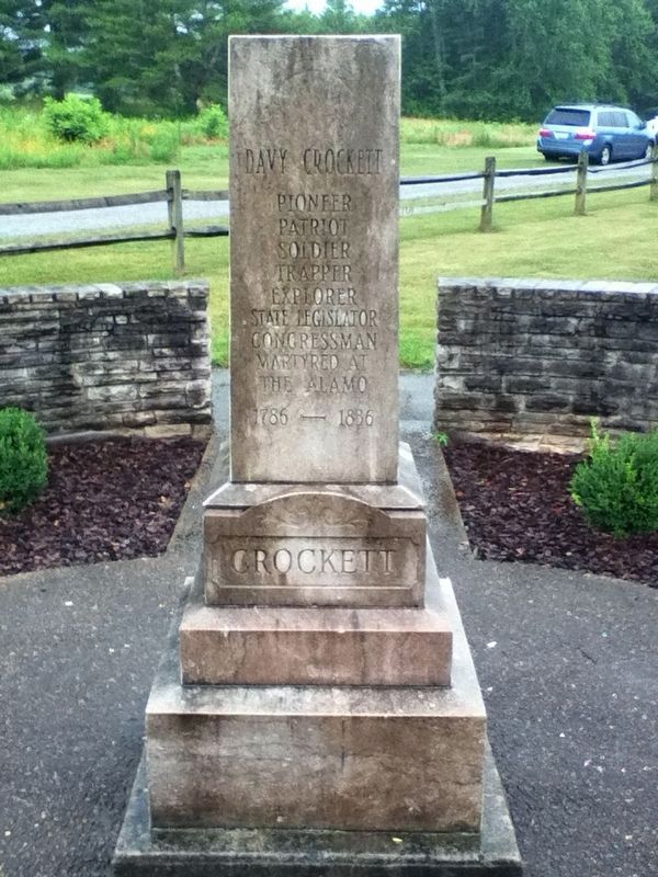 Davy Crockett Monument. Click for full size. Davy Crockett Monument image. Click for full size.