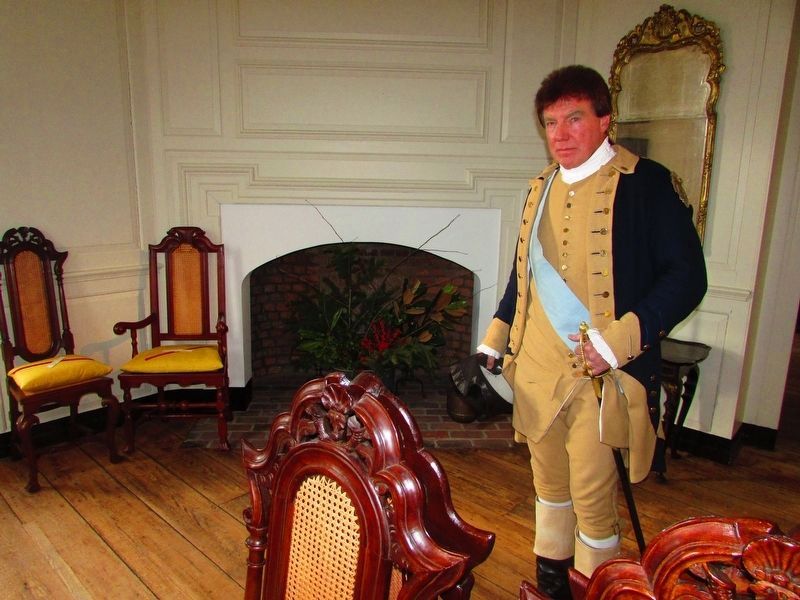 Gen. Washington in the William Trent House. Click for full size. Gen. Washington in the William Trent House image. Click for full size.