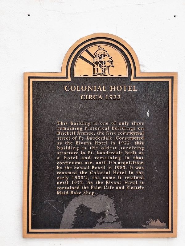 Colonial Hotel Marker image. Click for full size.