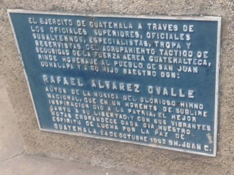 Additional Rafael Álvarez Ovalle Marker image. Click for full size.