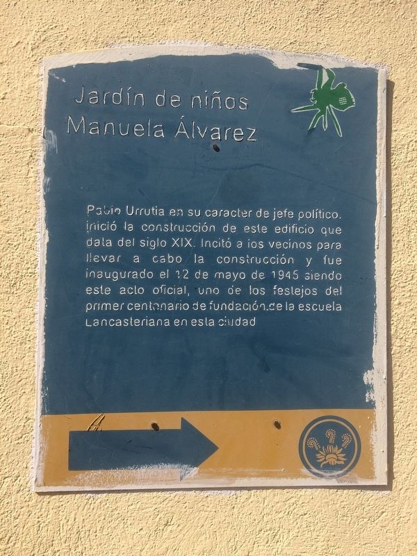 Manuela Álvarez Elementary School Marker image. Click for full size.