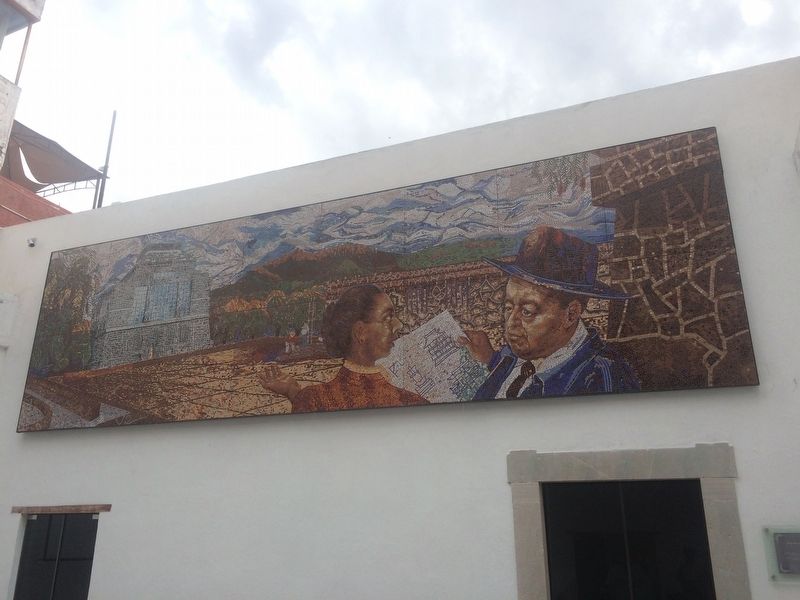 Diego Rivera House Museum mural image. Click for full size.
