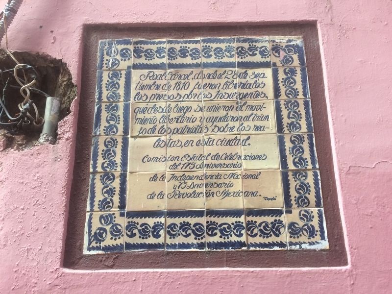 The Royal Prison of Guanajuato Marker image. Click for full size.