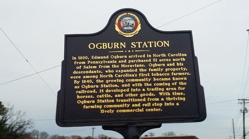 Ogburn Station Marker image. Click for full size.