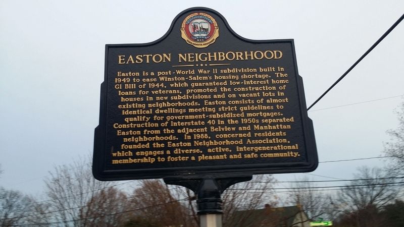 Easton Neighborhood Marker image. Click for full size.