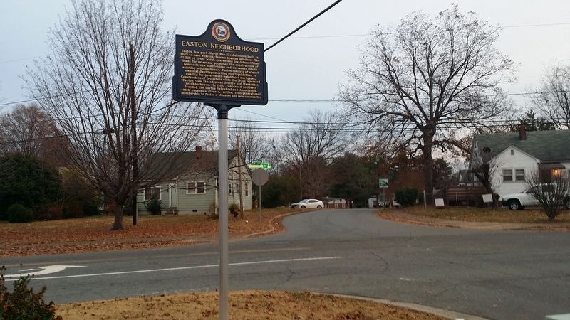 Easton Neighborhood Marker image. Click for full size.