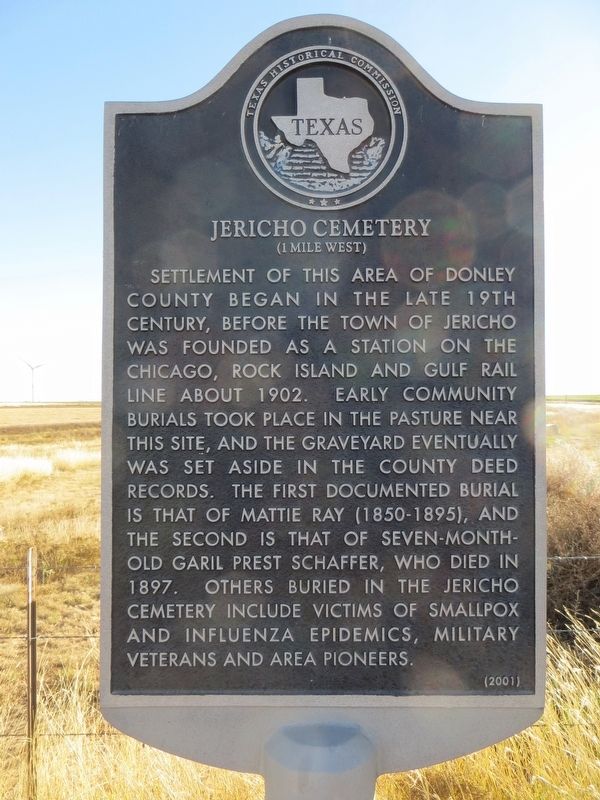 Jericho Cemetery Marker image. Click for full size.