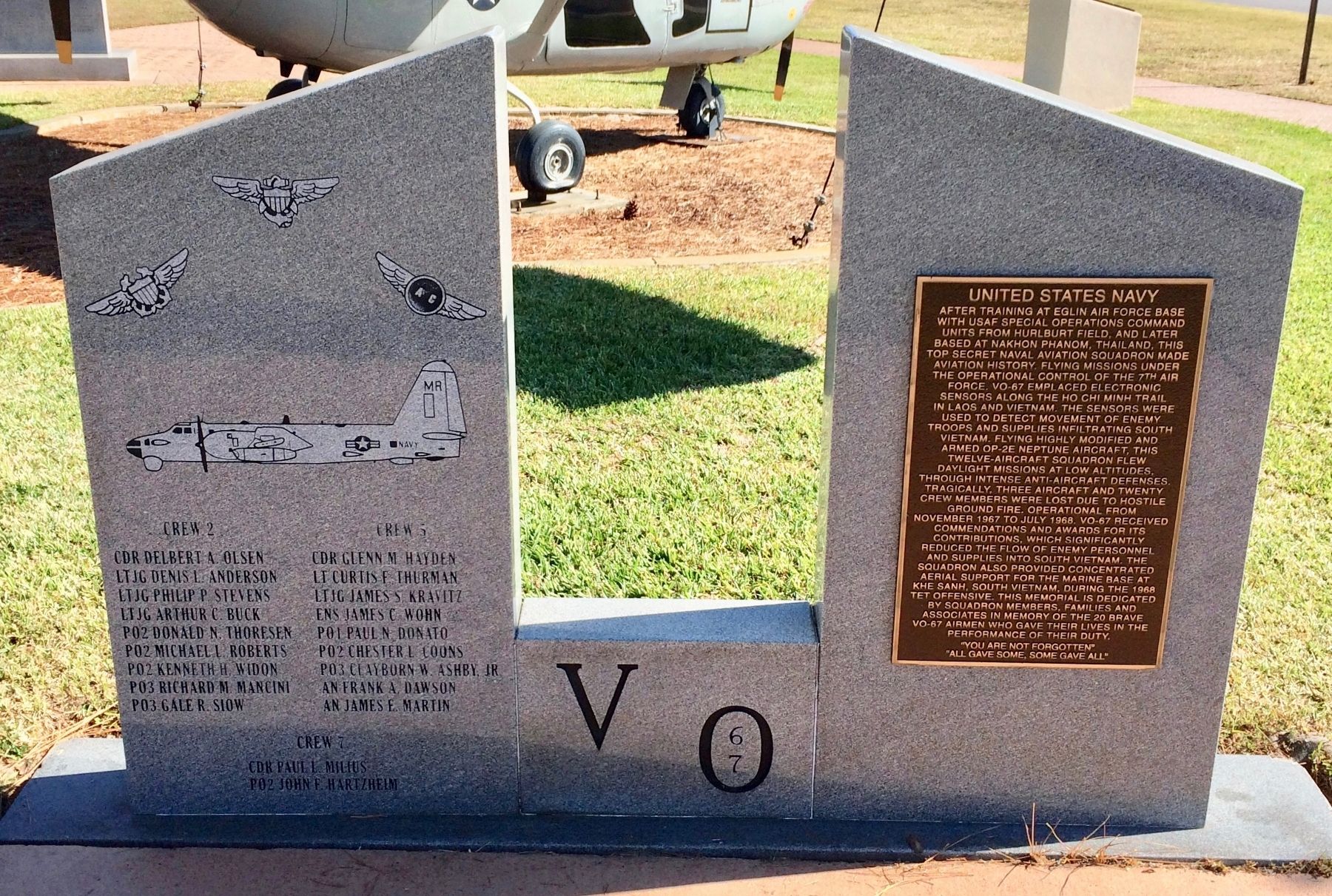 United States Navy VO-67 Marker image. Click for full size.