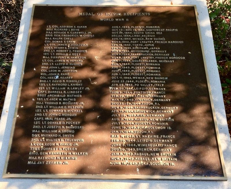 Medal of Honor Recipients Marker. Click for full size. Medal of Honor Recipients Marker image. Click for full size.