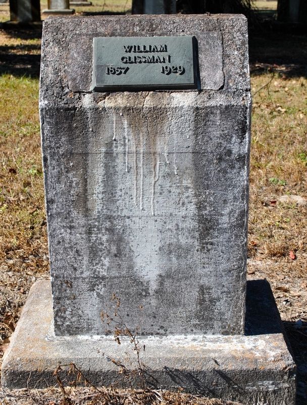 Grave Marker of William Glissman.. Click for full size. Grave Marker of William Glissman. image. Click for full size.